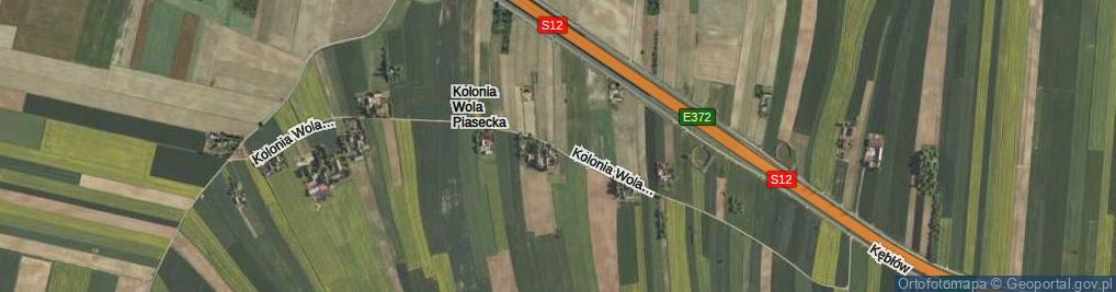 Zdjęcie satelitarne Kolonia Wola Piasecka ul.